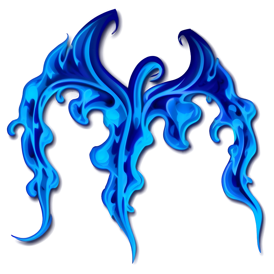 Blue Flame Tattoo Design Png 06202024