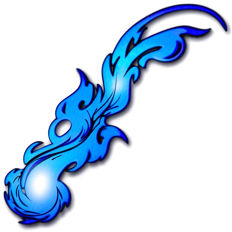 Blue Flame Tattoo Design Png 06202024