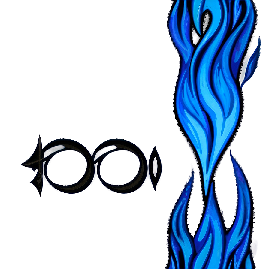 Blue Flame Tattoo Design Png Inh