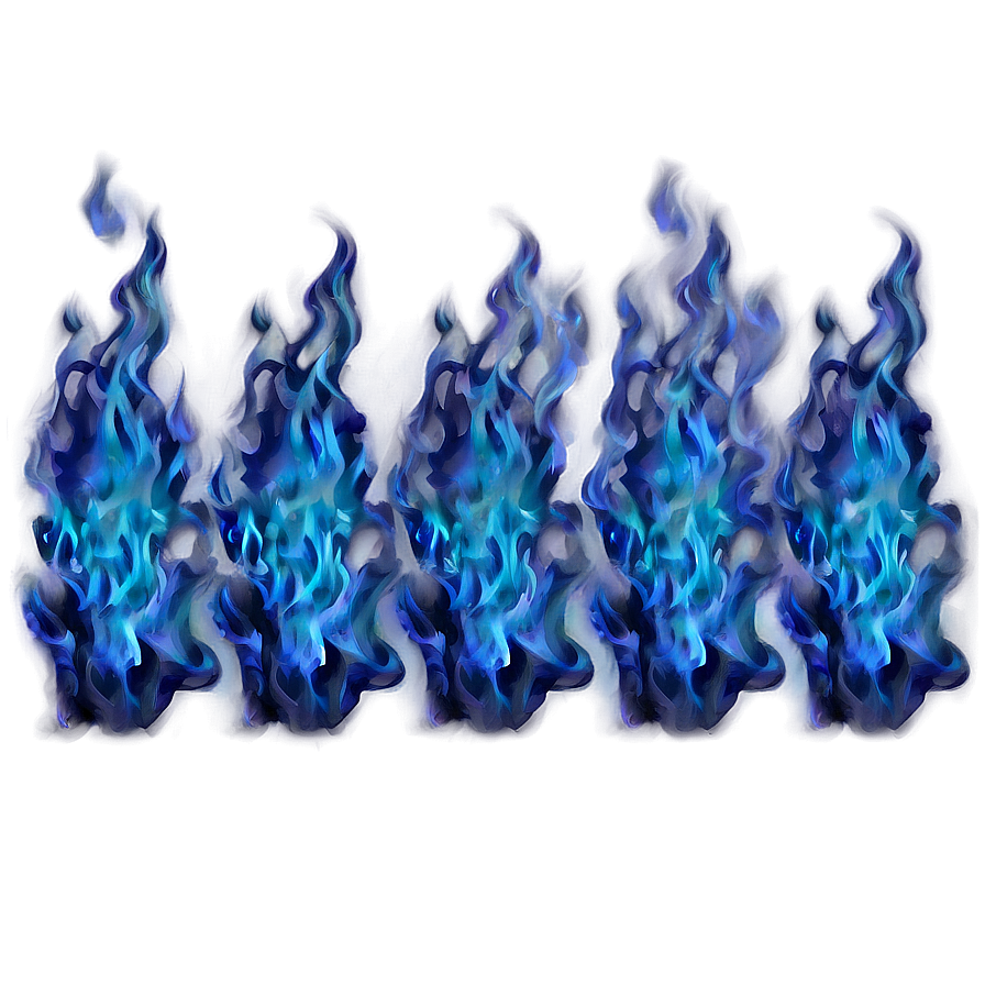 Blue Flame Texture Overlay Png 06202024