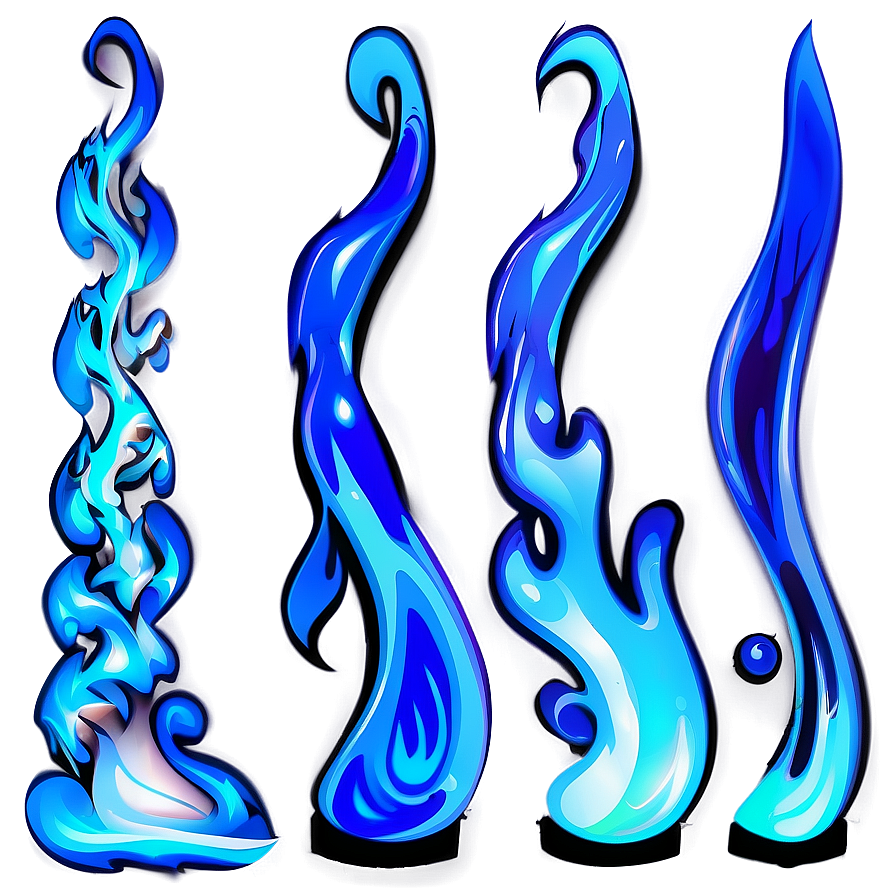 Blue Flame Vector Png Hxi