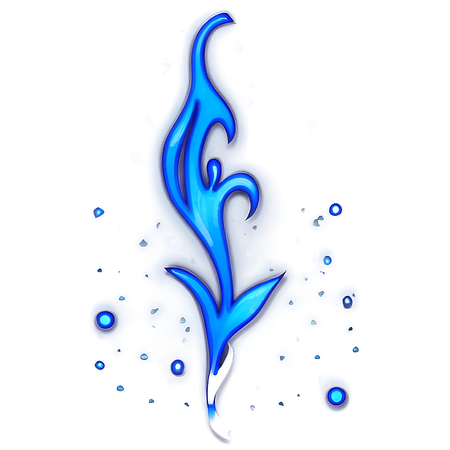 Blue Flame With Sparkles Png Tqp