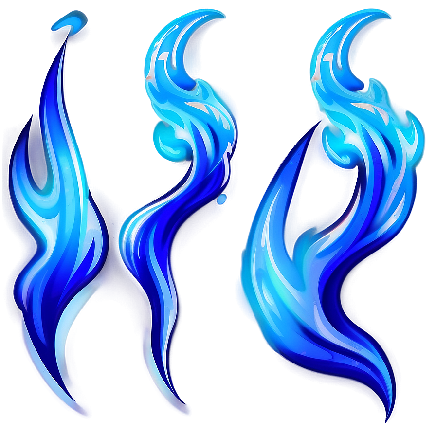 Blue Flames Art Png 58