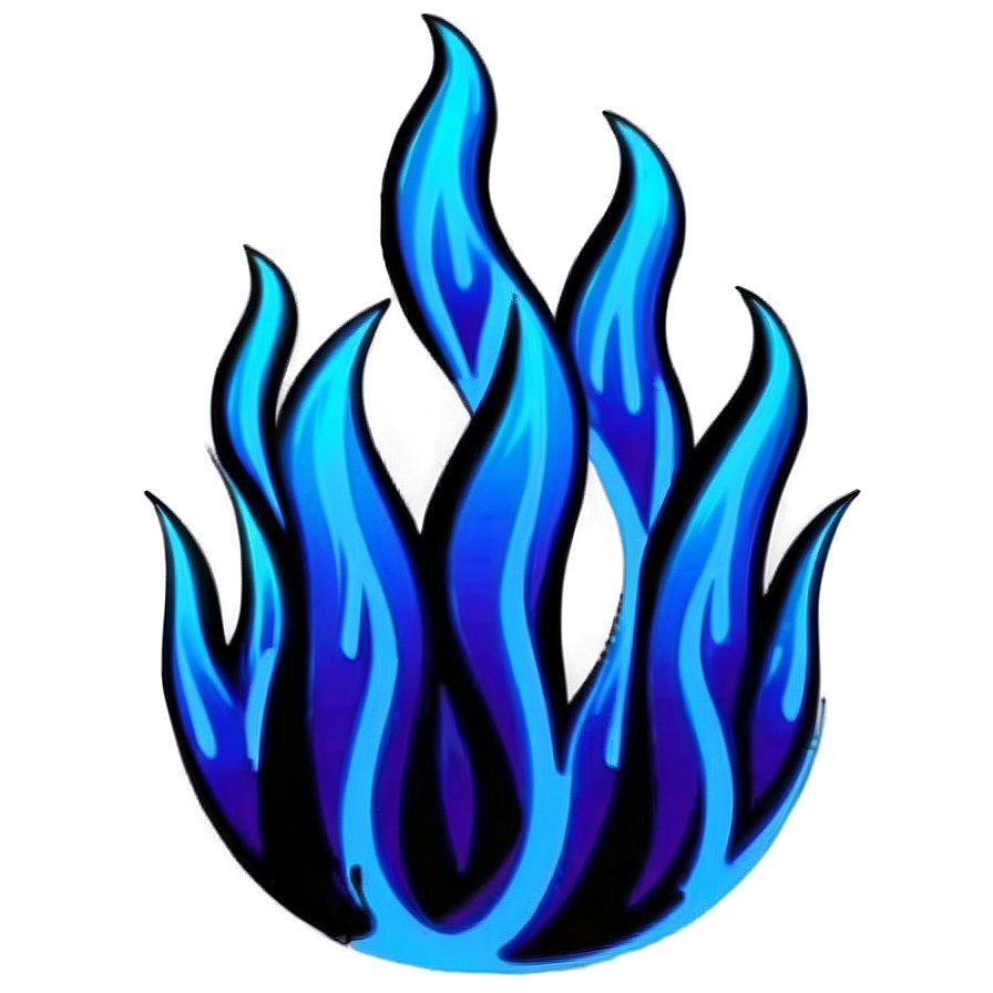 Blue Flames Decoration Png Ddb17