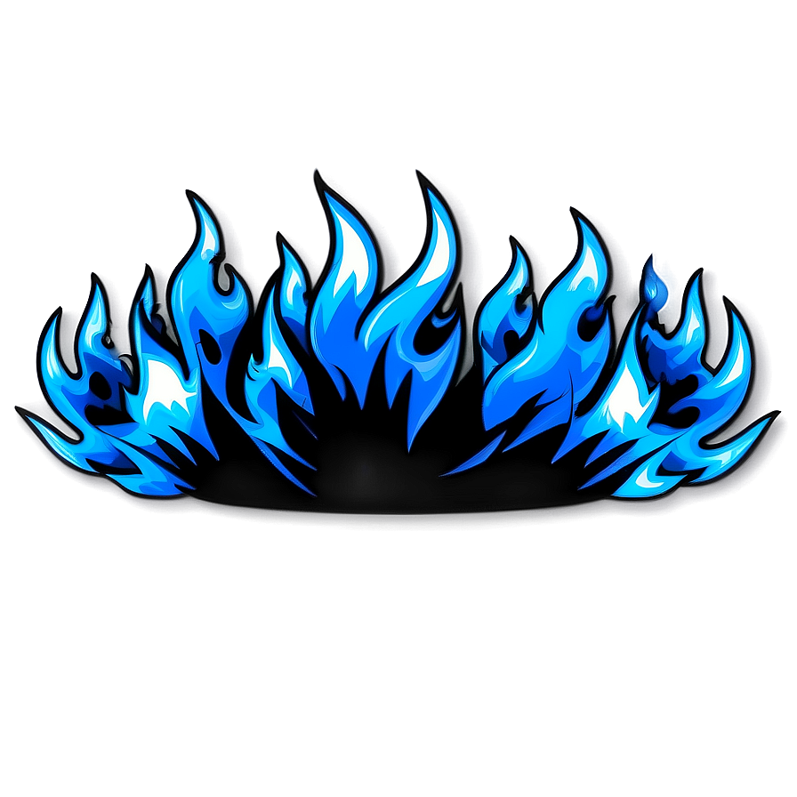 Blue Flames Graphic Png Hto93