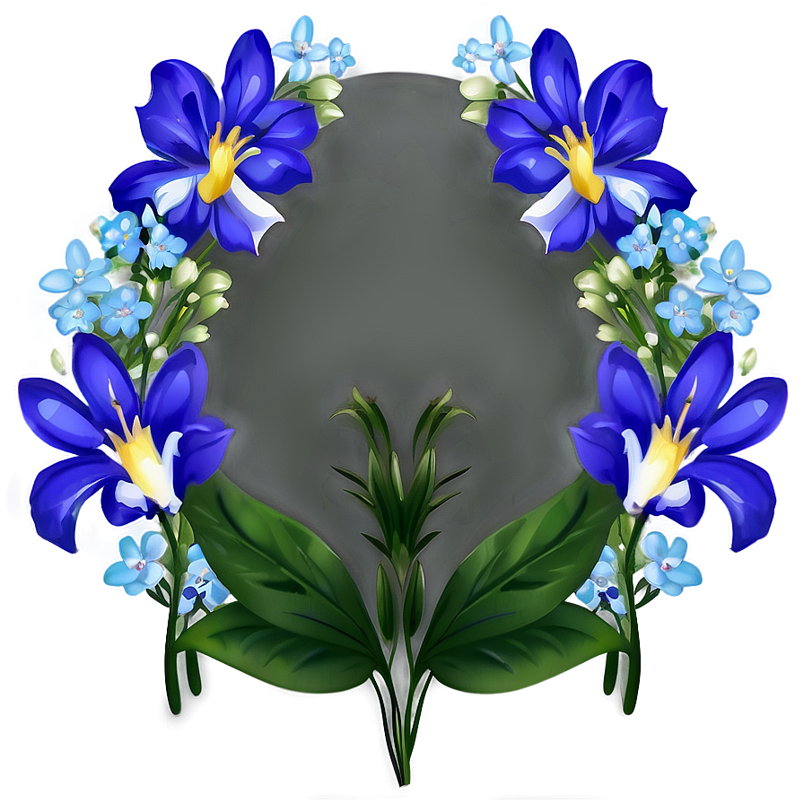 Blue Flower Background Png 05242024