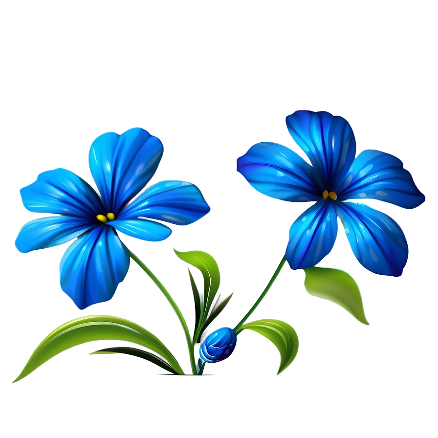 Blue Flower Background Png 11