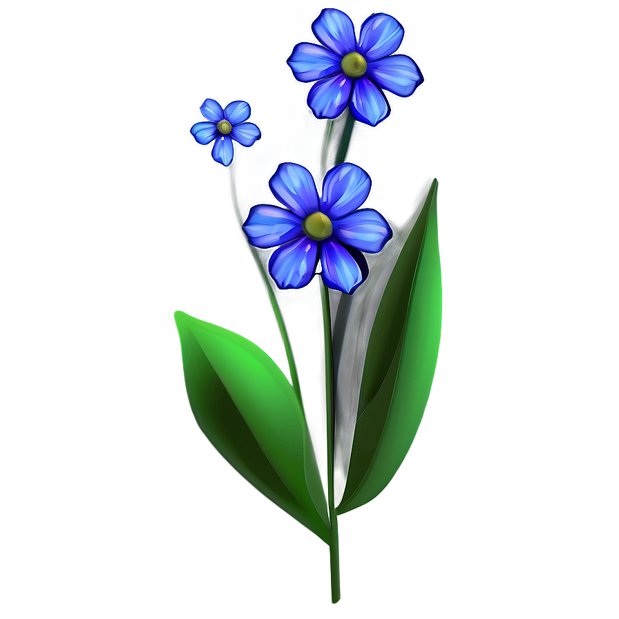 Blue Flower Detail Png Iex