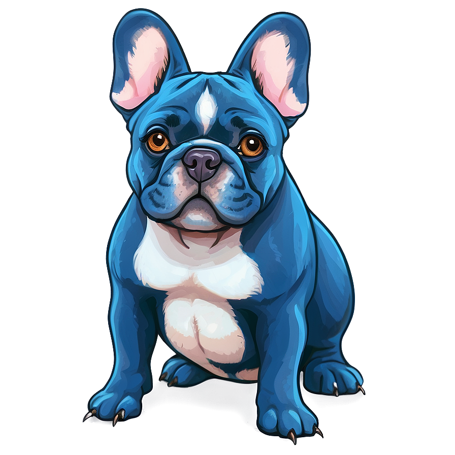 Blue French Bulldog Png Fsm14