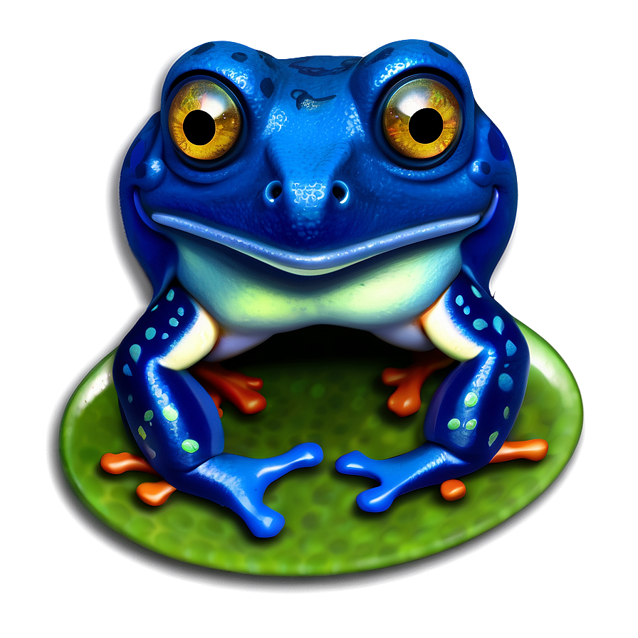 Blue Frog Clipart Png 27