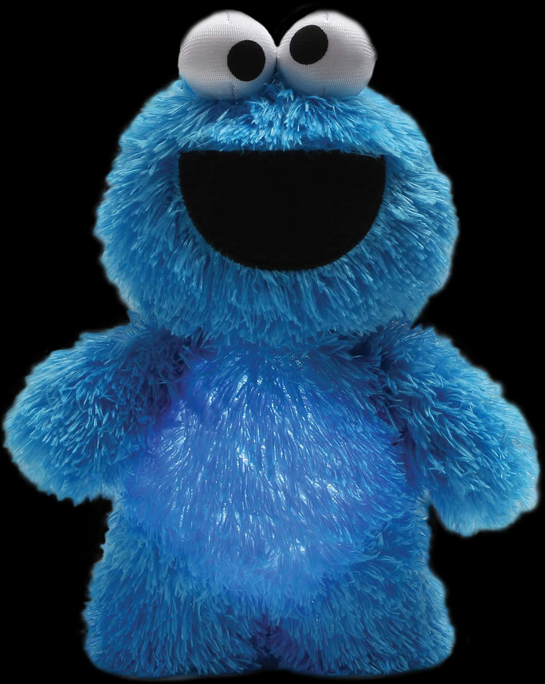 Blue Furry Muppet Character