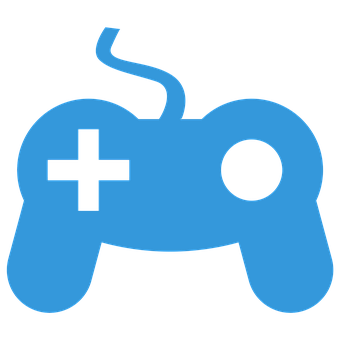 Blue Game Controller Icon