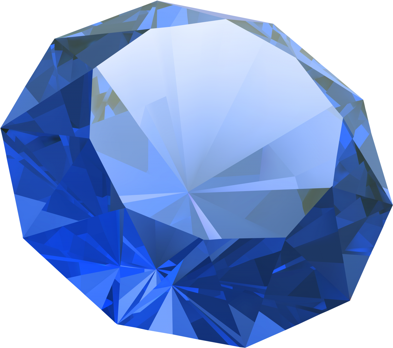 Blue Gemstone Facets3 D Render