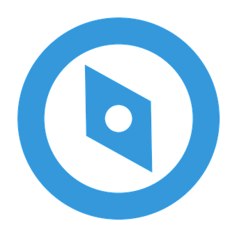 Blue Geometric Icon