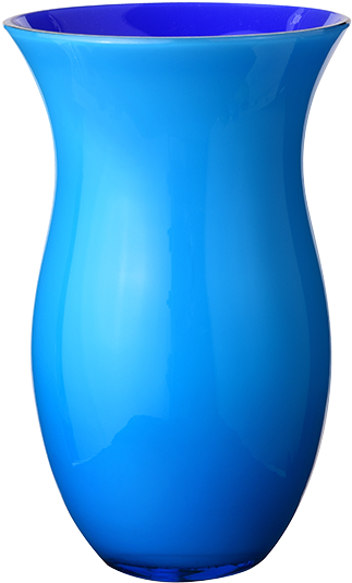 Blue Glass Vase Elegant Design.png