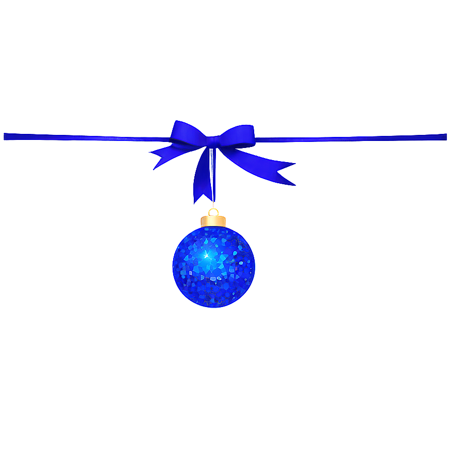 Blue Glitter Ball Png 25