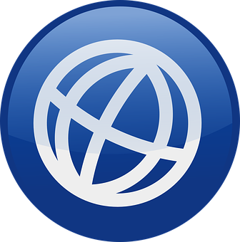 Blue Global Network Icon