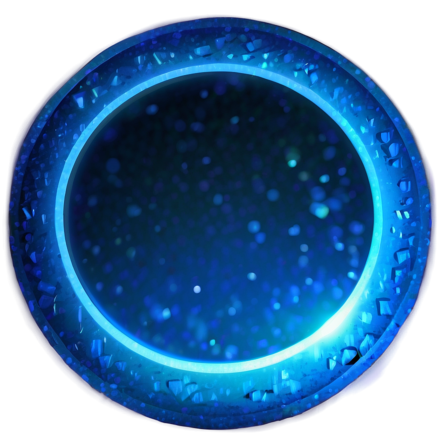 Blue Glow Circle Png 06122024