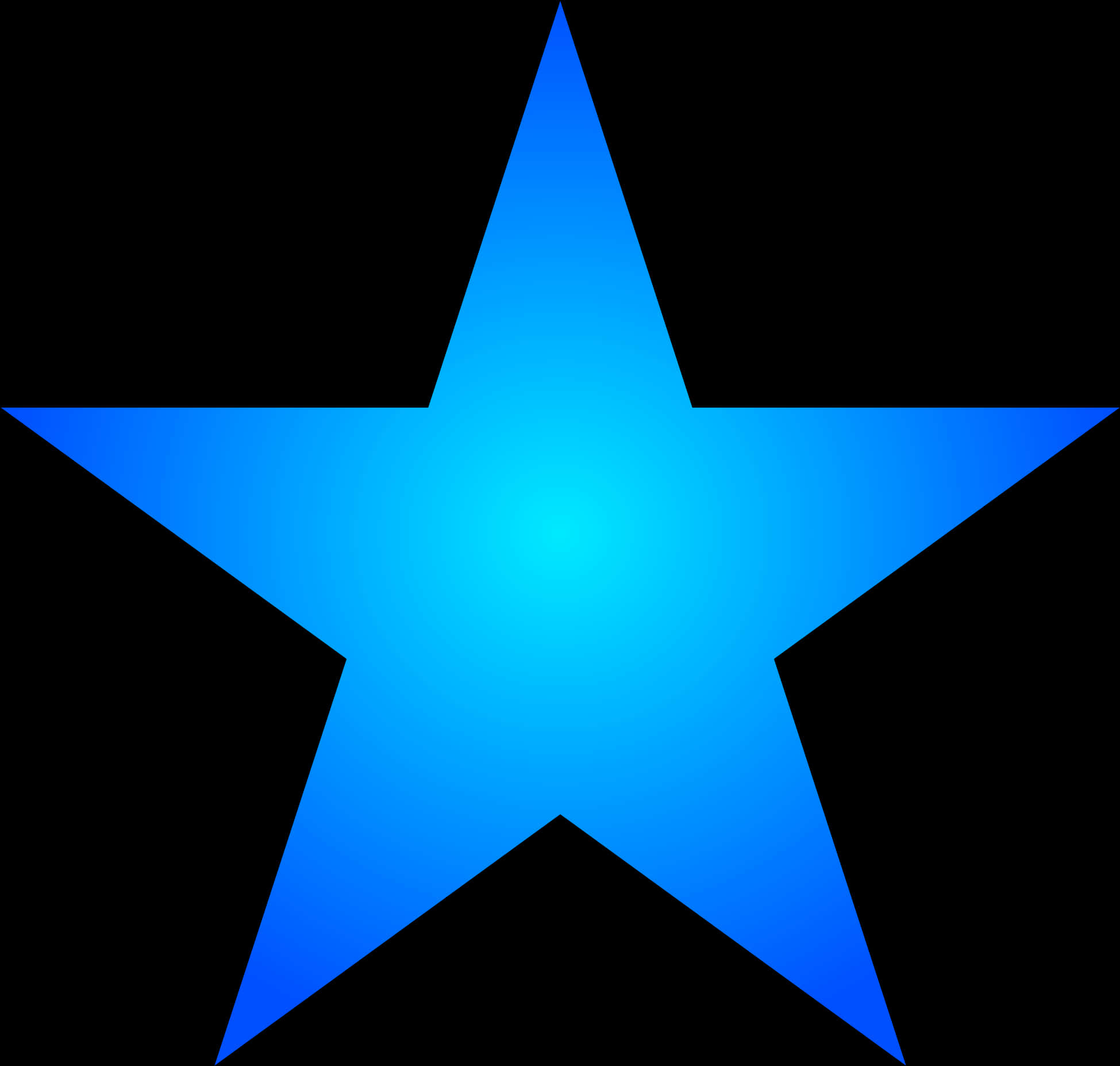 Blue Gradient Star Graphic