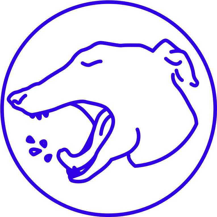 Blue Greyhound Graphic