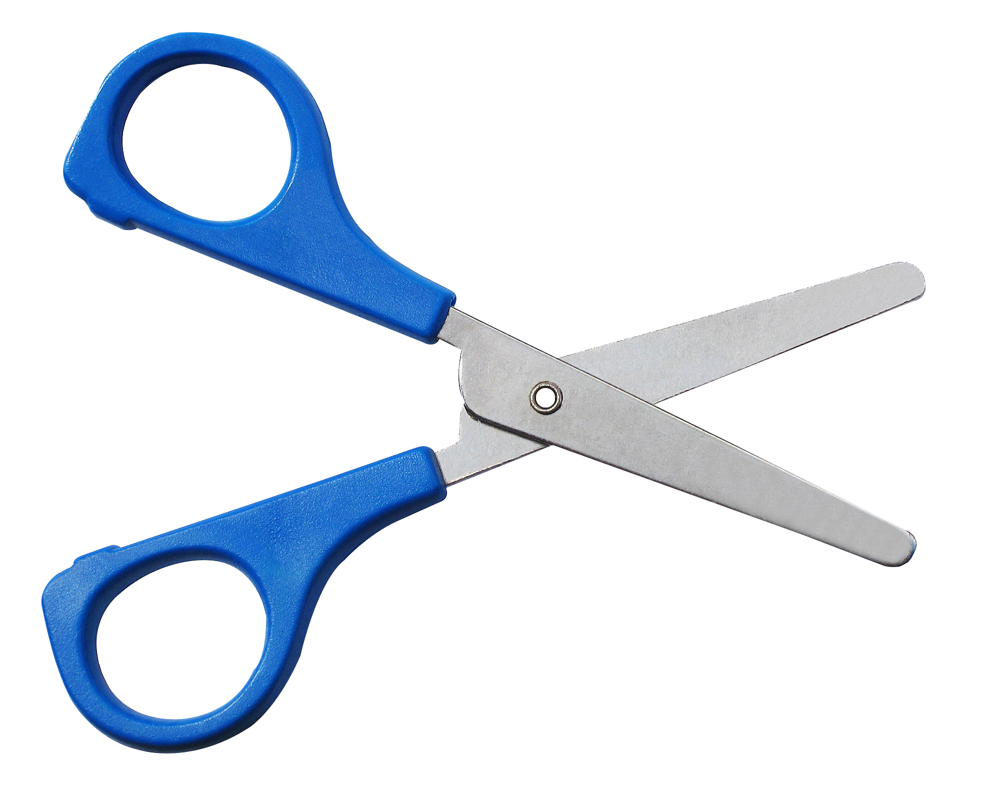 Blue Handled Scissors Open