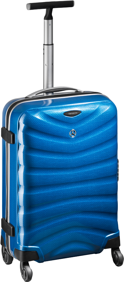 Blue Hardshell Carry On Suitcase