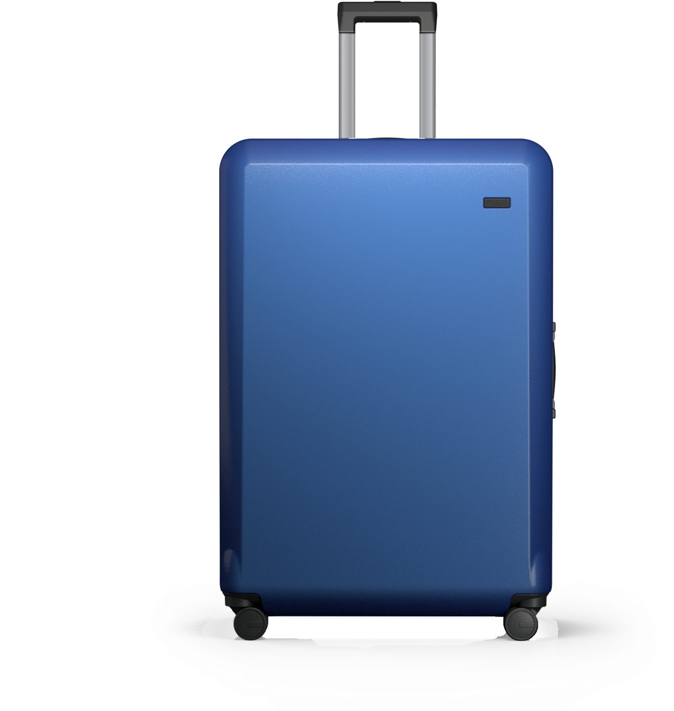 Blue Hardshell Suitcase Standing