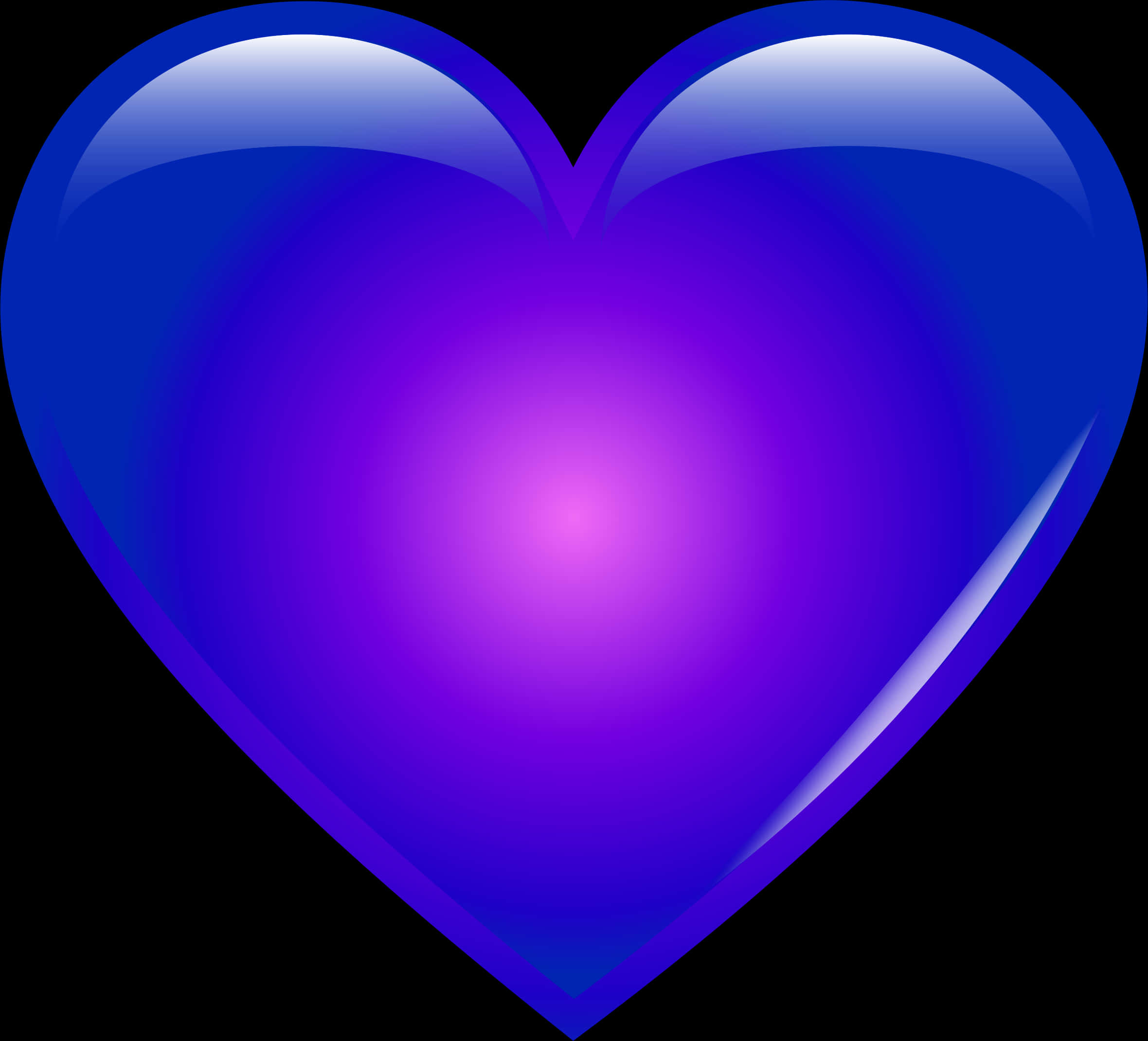 Blue Heart Emoji Graphic