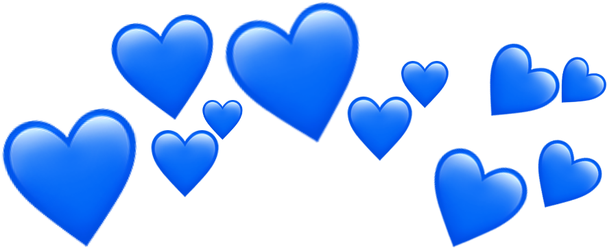 Blue Heart Filter Overlay