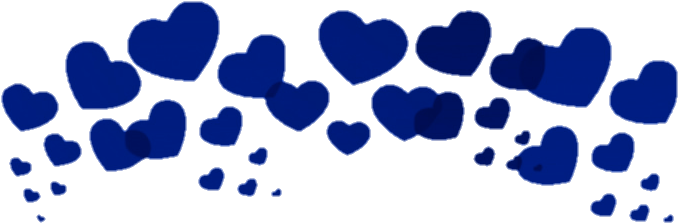 Blue Heart Pattern Background