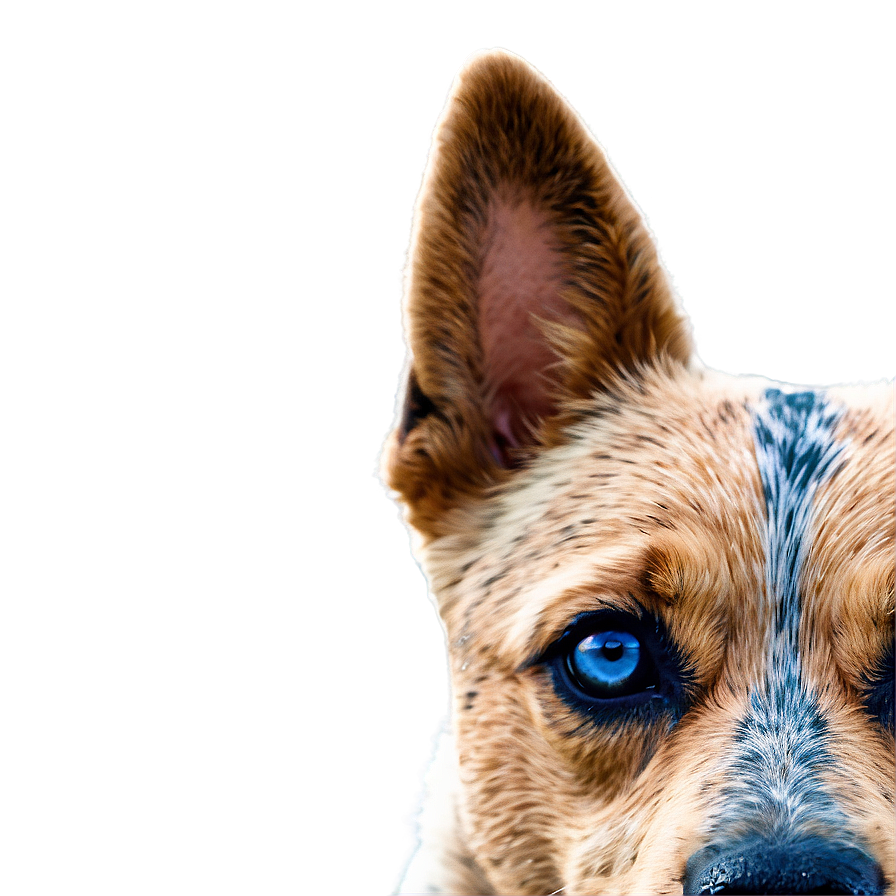 Blue Heeler Close-up Png 06282024