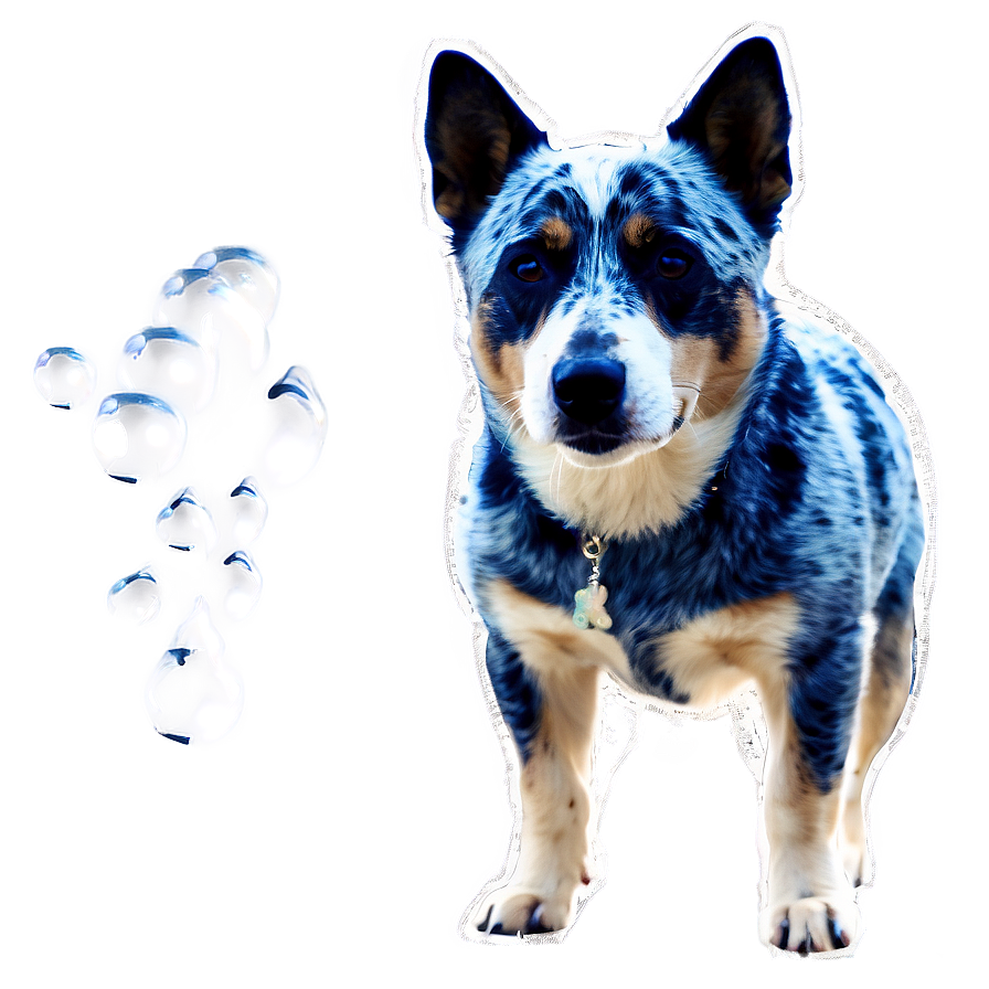 Blue Heeler In Snow Png Gqs97