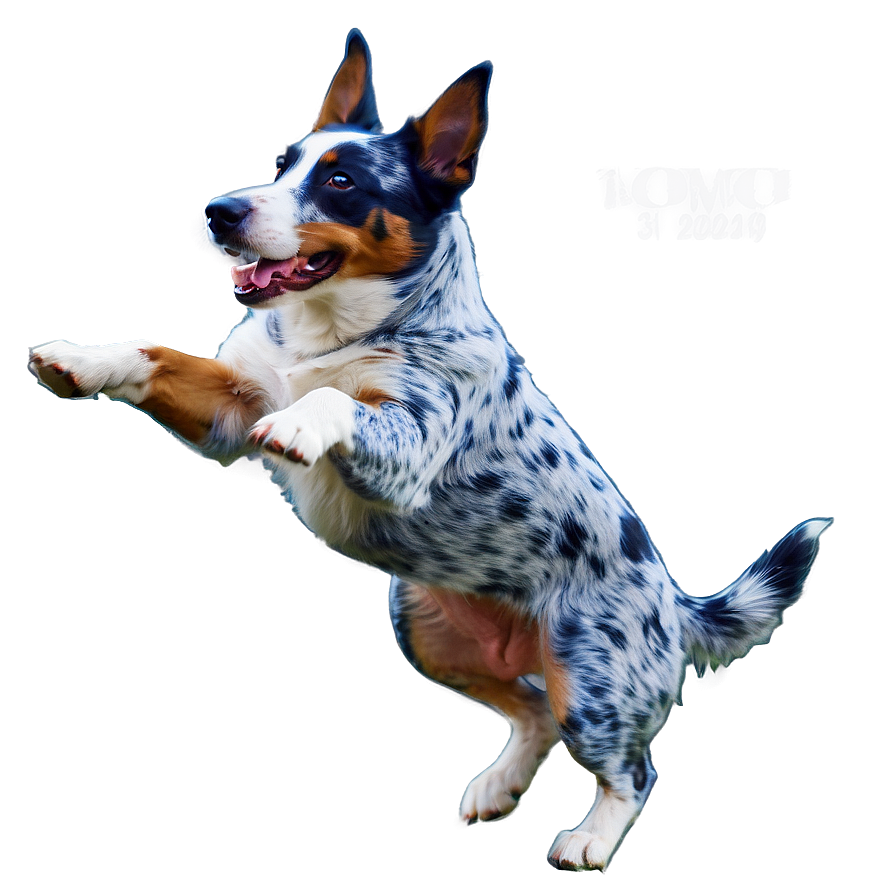 Blue Heeler Leaping Png Fke