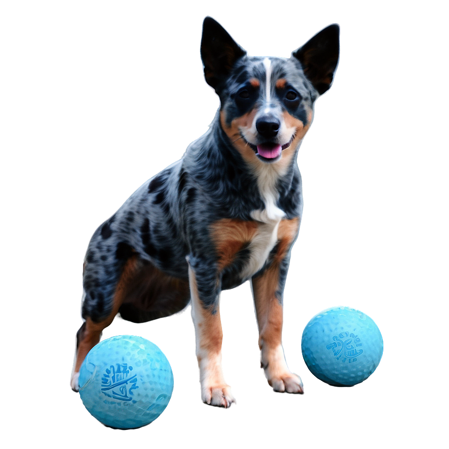 Blue Heeler With Ball Png Usu