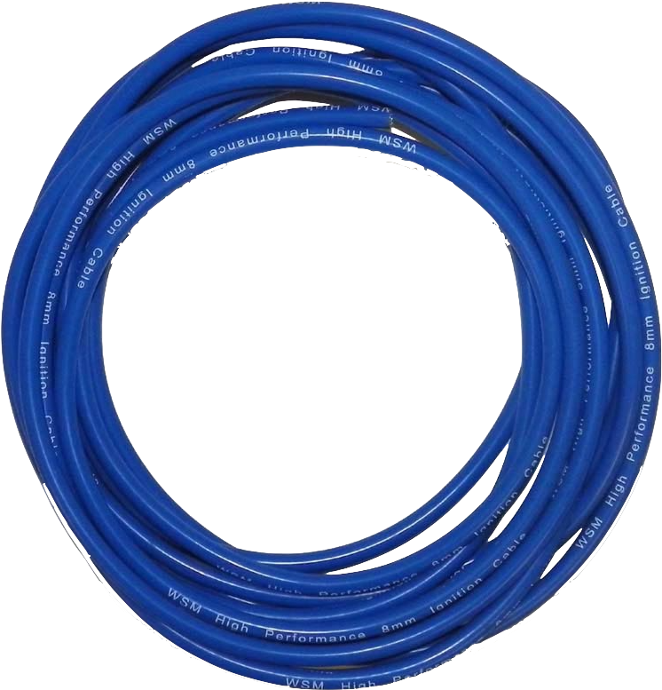 Blue High Performance Ignition Cable Coil