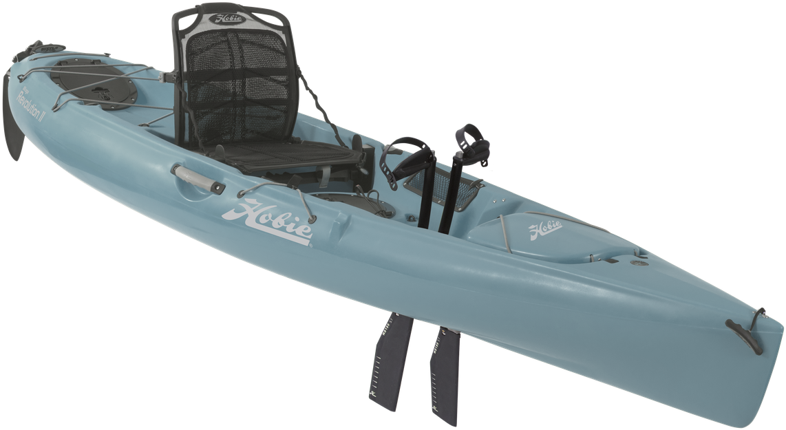 Blue Hobie Fishing Kayak