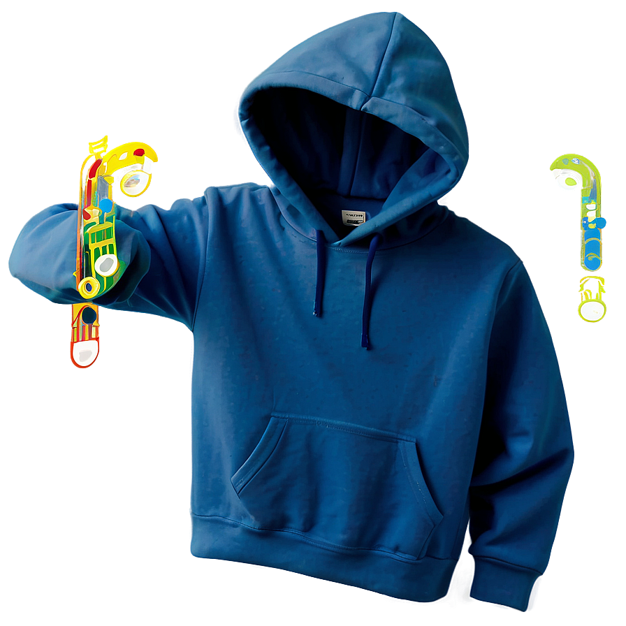 Blue Hoodie Strings Png 82