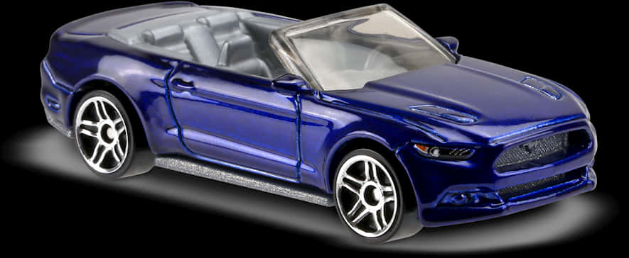 Blue Hot Wheels Convertible Mustang