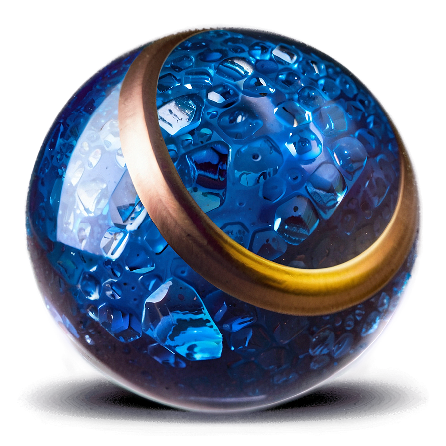 Blue Ice Ball Png 06132024