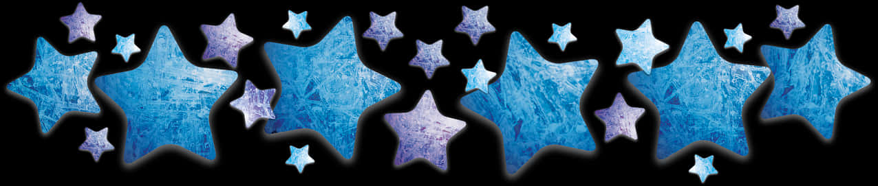 Blue_ Ice_ Texture_ Stars_ Pattern