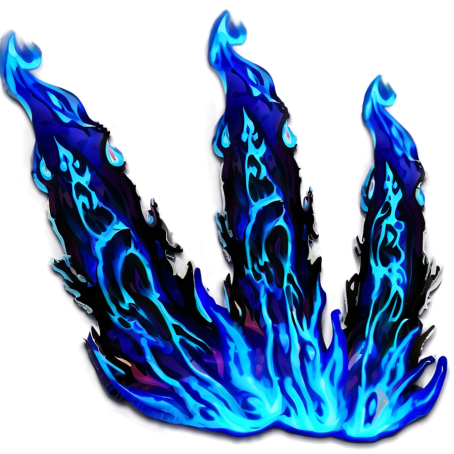 Blue Inferno Flames Png 28