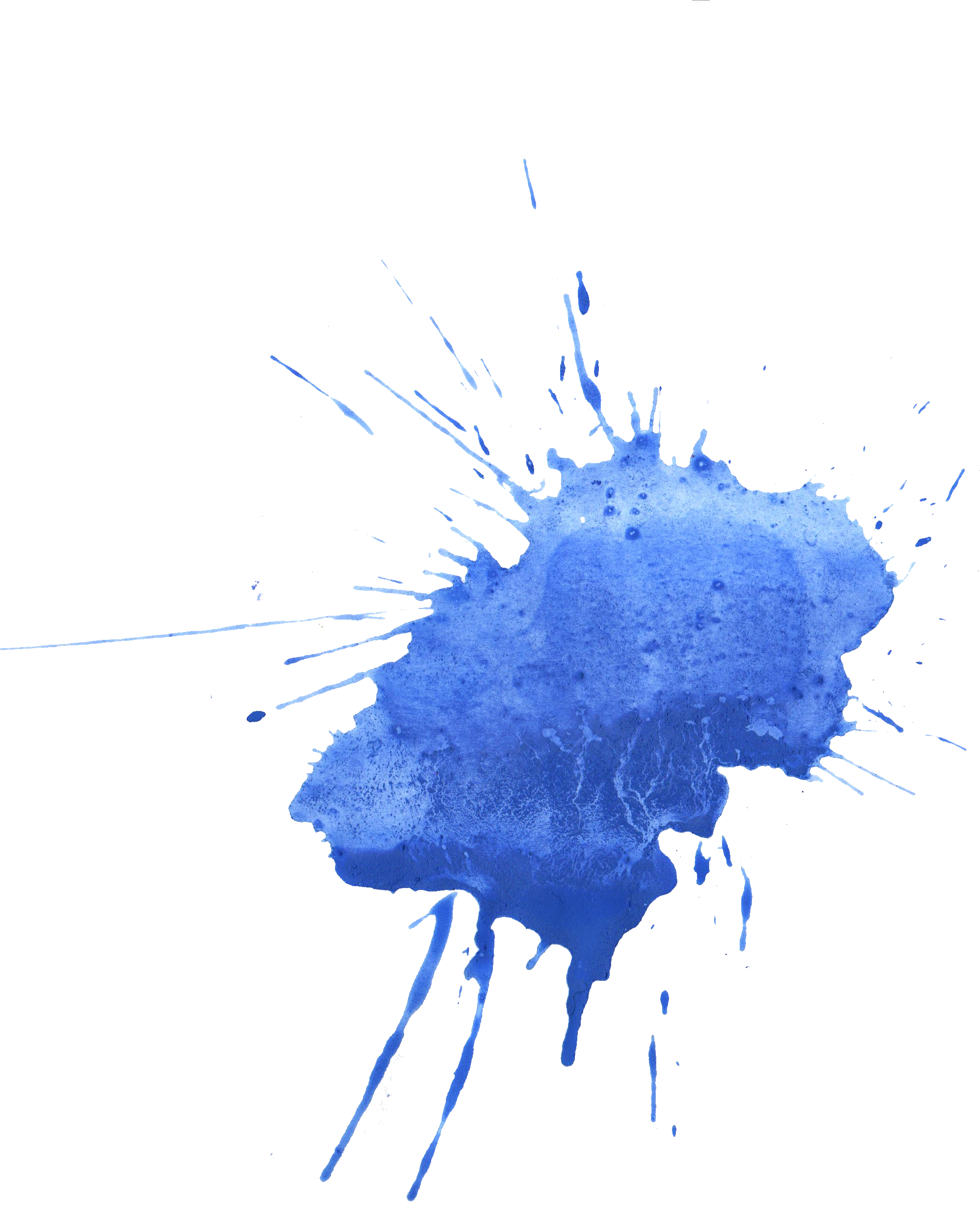 Blue Ink Splatter Texture