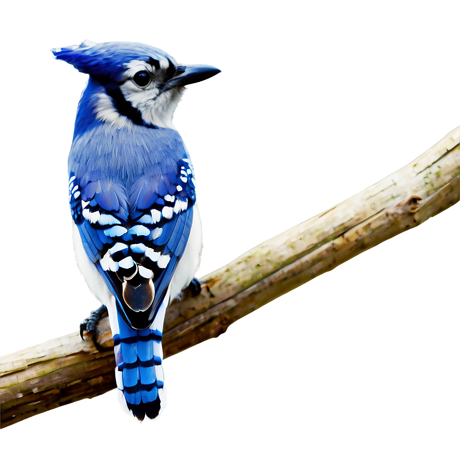 Blue Jay Perching Branch Png 06262024