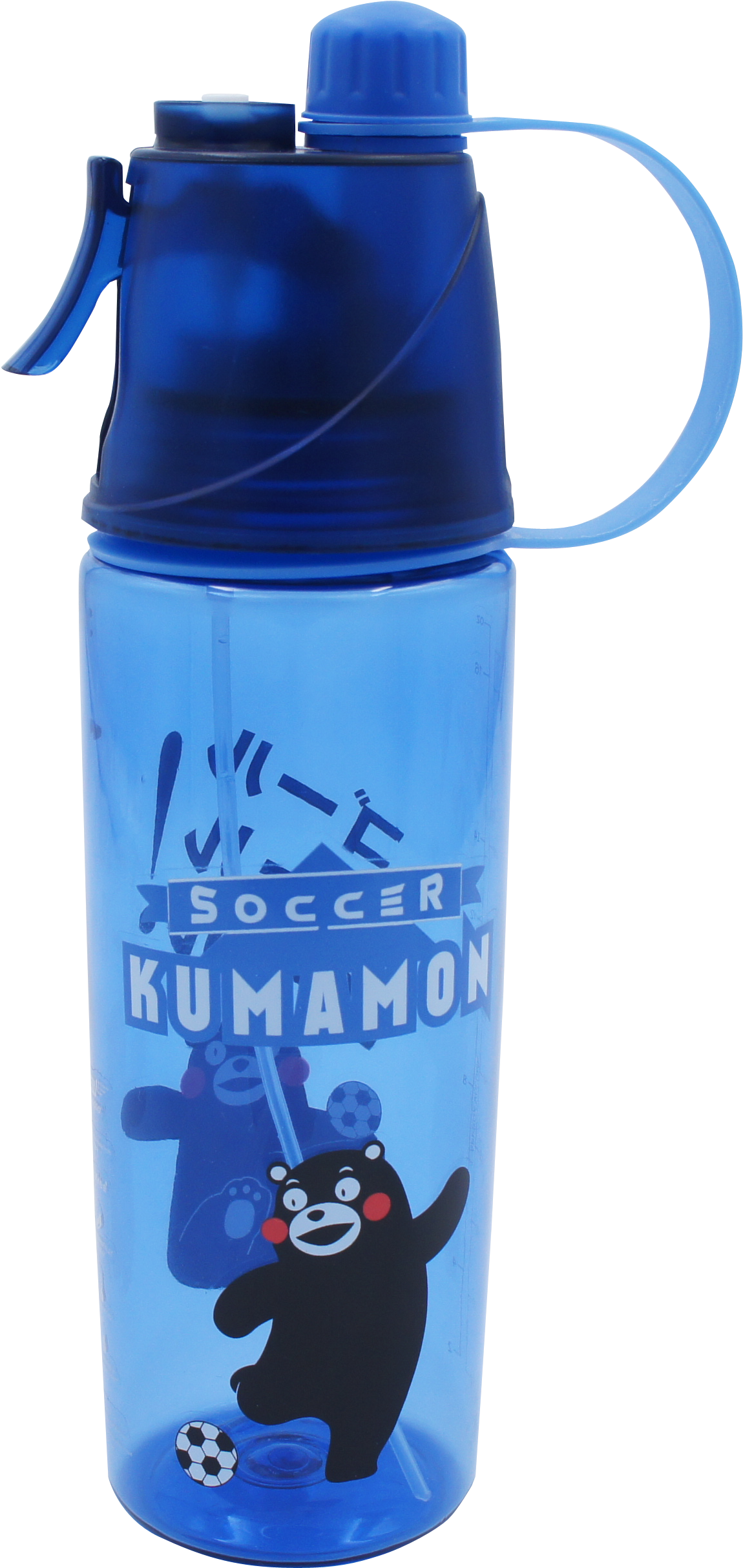 Blue Kumamon Soccer Water Bottle