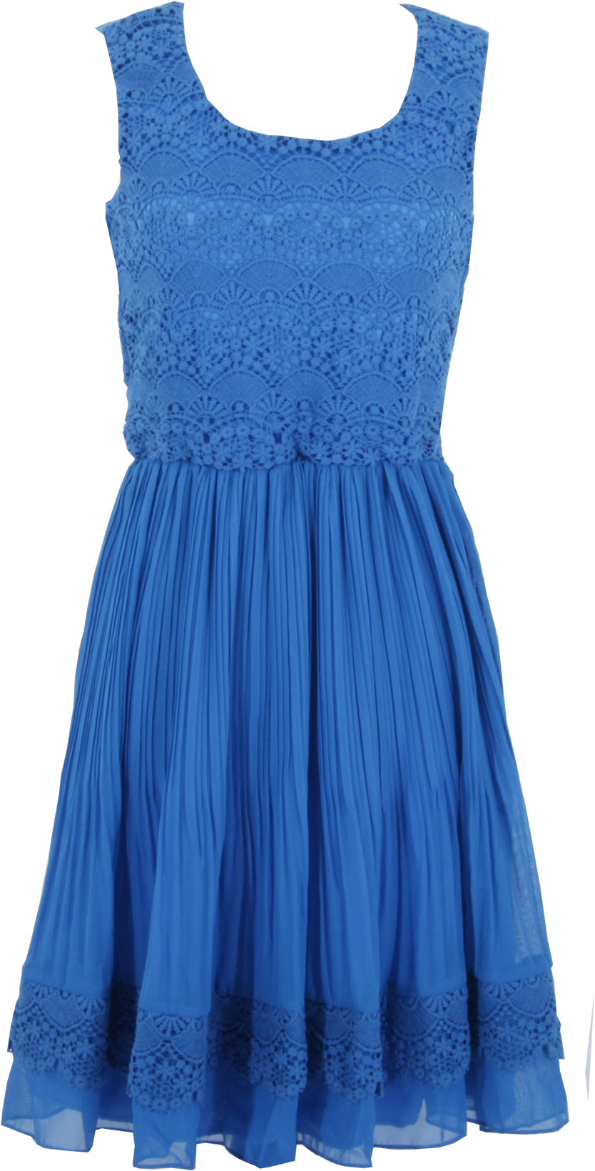 Blue Lace Skater Dress