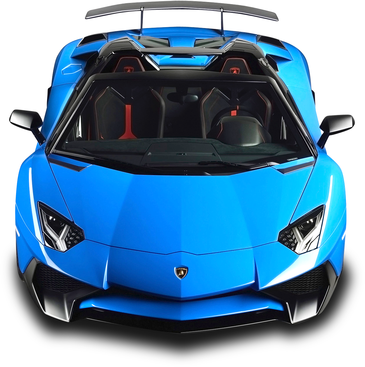 Blue Lamborghini Aventador S V J Cutout