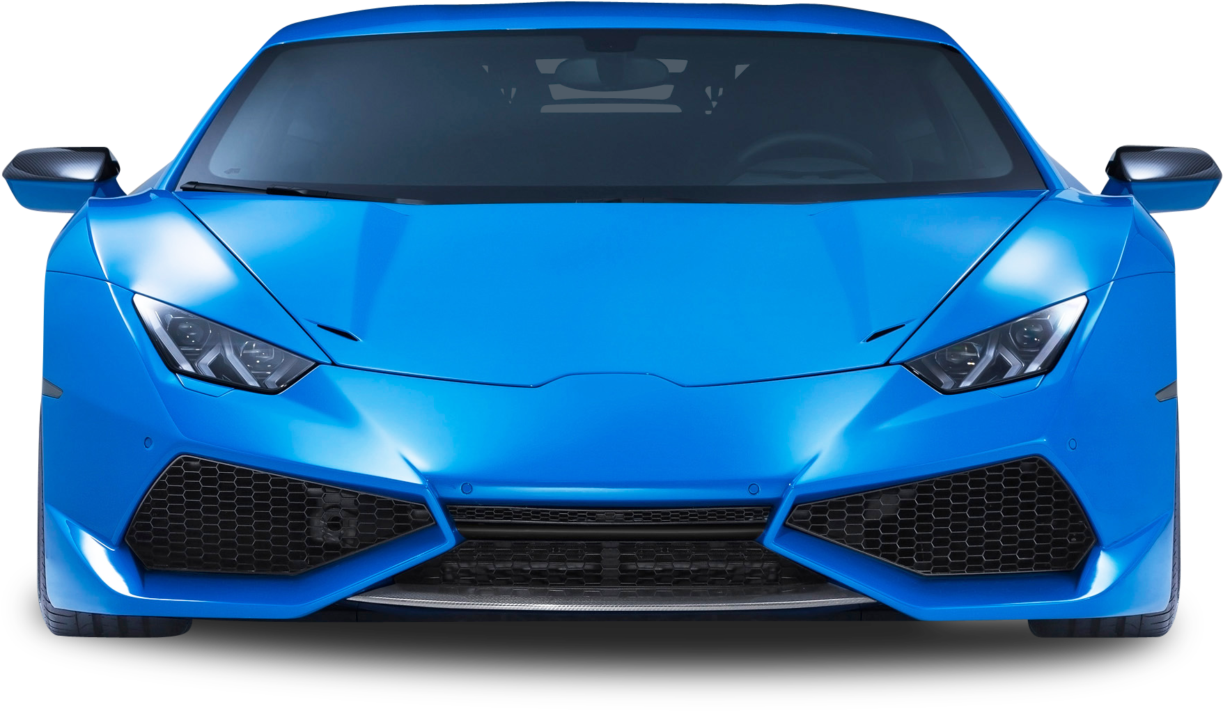 Blue Lamborghini Huracan Front View