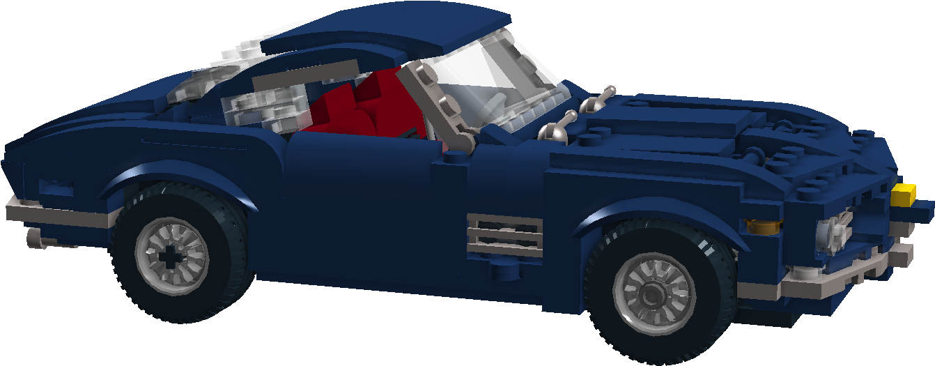 Blue Lego Sports Car Model