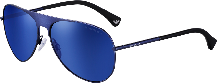 Blue Lens Aviator Sunglasses