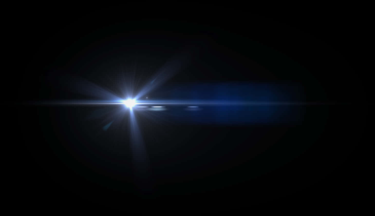 Blue Lens Flare Effect